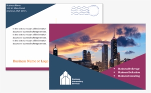Business Broker Postcard Template - Chicago
