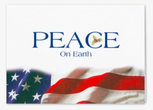 Picture Of Patriotic Peace On Earth Greeting Card