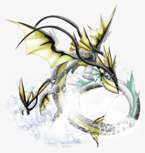 Pokemon Shiny Mega Vaporeon Dragon Is A Fictional Character - Shiny Pokemon Dragon
