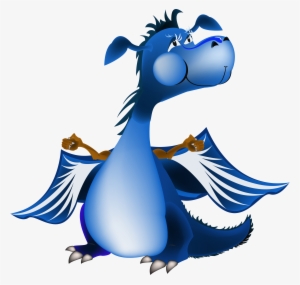 Dragon - Free Cartoon Dragon Blue