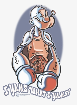 Popeye I Yams Pullover Hoodie - Popeye-i Yams T-shirt Size S