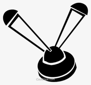 Tv Antenna Royalty Free Vector Clip Art Illustration - Radio Operator