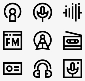Radio - Communicative Media Icons Png