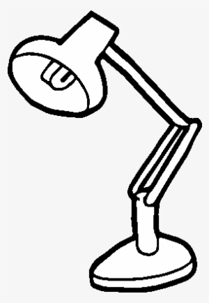 Dibujo De Lámpara De Estudio Para Colorear - Lampara Para Colorear