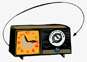 Radiocommunication Cliparts - Old Radio Cartoon Png
