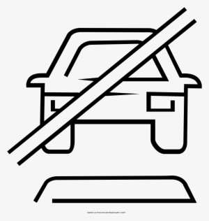 No Parking Coloring Page - Parking