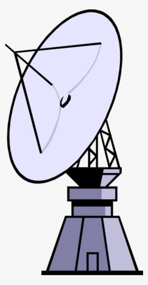 Vector Illustration Of Satellite Dish Parabolic Antenna - Satellite Dish