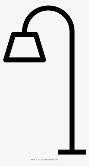 Stand Lamp Coloring Page - Dibujo Lampara De Pie