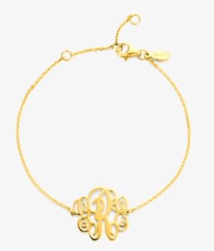 Pulseira De Monograma Prata Banhado A Ouro Rosa - Bracelet