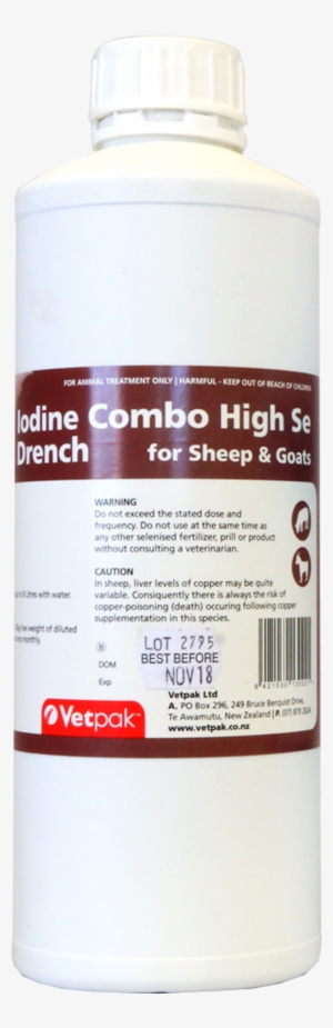 Iodine Combo Drench - Cylinder