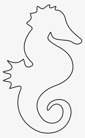 Free Image On Pixabay - Sea Horse Template