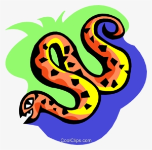 Stylized Snake Royalty Free Vector Clip Art Illustration