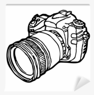 Png Amp Svg Vector Dslr Camera Sketch Vector Wall Mural - Sketch