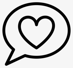 Bubble Love Streamline Talk Comments - Heart Speech Bubble Transparent