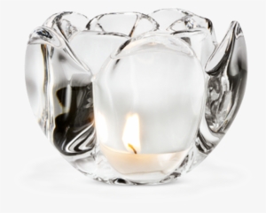 Lotus Tealight Holder Clear H9 Lotus - Holmegaard Lotus Tea Light Holder, Large