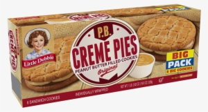 All Cookies - Little Debbie Pb Peanut Butter Creme Pies Big Pack