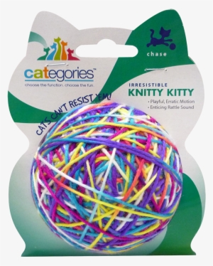 Picture - Categories Knitty Kitty 2 Pack - Yarn Ball Cat Toy