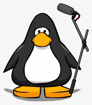 Boom Mic From A Player Card - Penguin With Hard Hat