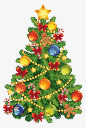 X Mas, Christmas - X Mas Tree Clipart