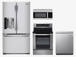 Lg 4 Piece Kitchen Package Stainless Steel Lgkitlre3061st