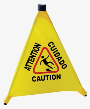Crown Brands, Llc 8524 Sign, Wet Floor - Winco Csf-4 Caution Sign, Pop-up Safety Cone