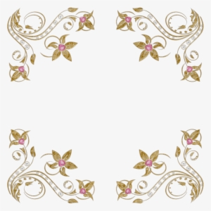 Bordes Para Invitaciones De Boda - Bordes Dorados Para Tarjetas De Bodas