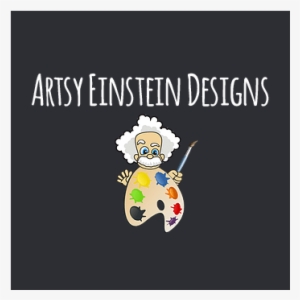 Artsy Einstein Design - Cartoon