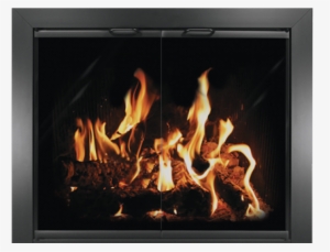 Stylish Magnolia Masonry Fireplace Doors With Tempered - Thermo-rite Chalet Fireplace Glass Door