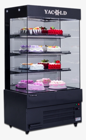 Cake Display Cabinet Series - Cabinet Cake Front View Png