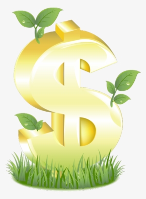 Знак Доллар, Зеленая Трава, Dollar Sign, Green Grass, - Dollar