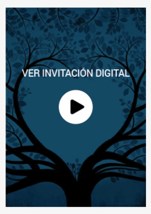 Árbol Invitación Prediseñada - Poster
