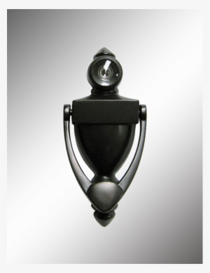 Door Knocker With 180° Viewer - Cal-royal 180 Degree Door Knocker With View In Satin