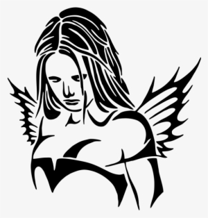 Angel Sexy Girl - Tribal Gothic
