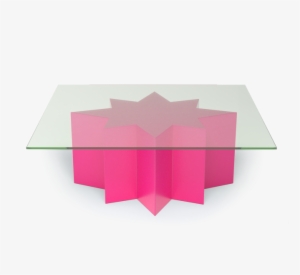 Modern Star Burst Geometric Contemporary Neon Hot Pink - Origami