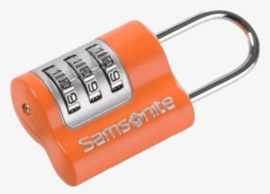 Triple 3 Combination Lock Orange - Samsonite Tsa 3-dial Cablelock