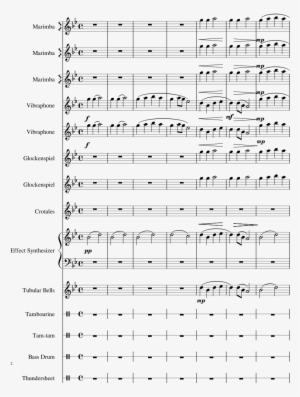 Scary Forest Sheet Music Composed By 2017 Rhs Mallet - Sheet Music