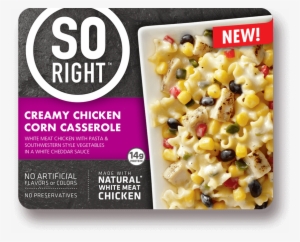 All White Meat Chicken With Pasta And A Vegetable Mix - So Right Creamy Chicken Corn Casserole