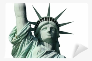 Statue Of Liberty Head And Shoulders Isolated On White