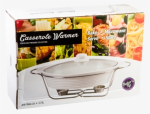 Casserole Warmer With Glass Lid - Casserole Warmer