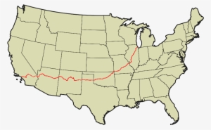 Map Of Us 66 - כביש 66