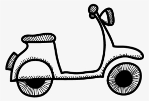 Motorcycle Vector - Means Of Transport Png