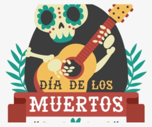 Skeleton Clipart Guitar - Day Of The Dead Sugar Skull Tshirt Dia De Los Muertos
