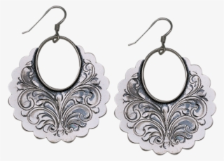 The Vogt Icon Collection Tagged "the Black Canyon Collection - Vogt Large Scalloped Sterling Silver Discs