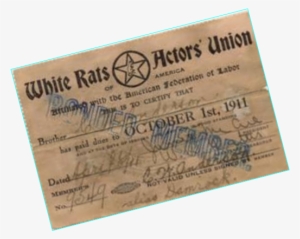 From The Extensive Collection Of White Rat Material - White Rats Vaudeville