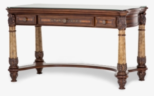 Amini Writing Desk W/glass Top - Aico Michael Amini Victoria Palace Writing Desk
