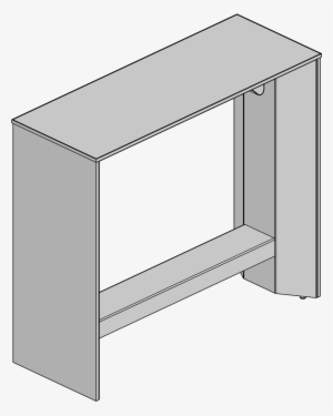 Campfire - Slim&nbsp - Tbl-stdng&nbsp - H,18x42x48,hpl - Coffee Table