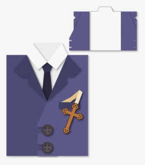 First Communion Boys Suit Card - Eucharist