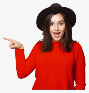 Increase Your Success With The - Women Pointing Finger Png