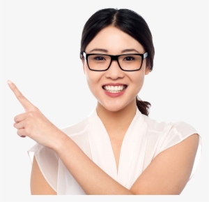Girl Pointing Left Download Free Png Image - Stye