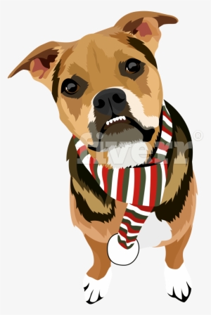 Make Vector Ilration Dog Cat Animal Pet Cartoon Portrait - Boxer